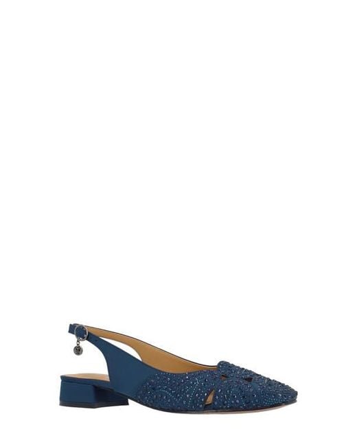J. Reneé Blue Nicolette Slingback Flat