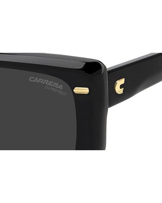Carrera Black 57Mm Rectangular Sunglasses