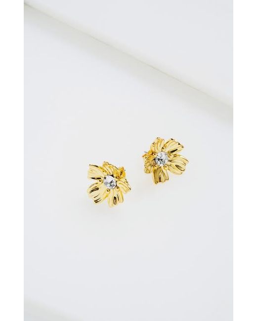 Ted Baker Yellow Petulia Flower Statement Stud Earrings