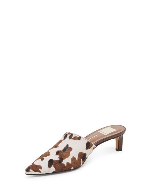 Dolce Vita Brown Lexy Pointed Toe Kitten Heel Mule