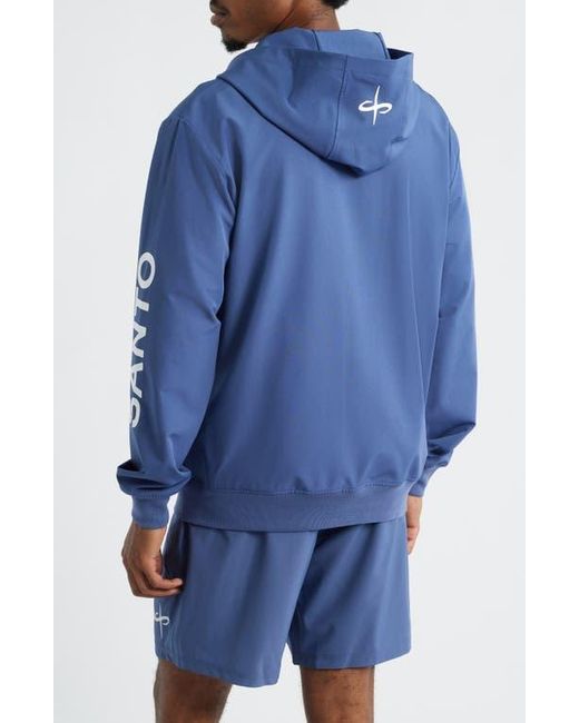 Saint Studio Blue Jett Lawrence Tempo Forever Tech Zip Jacket for men