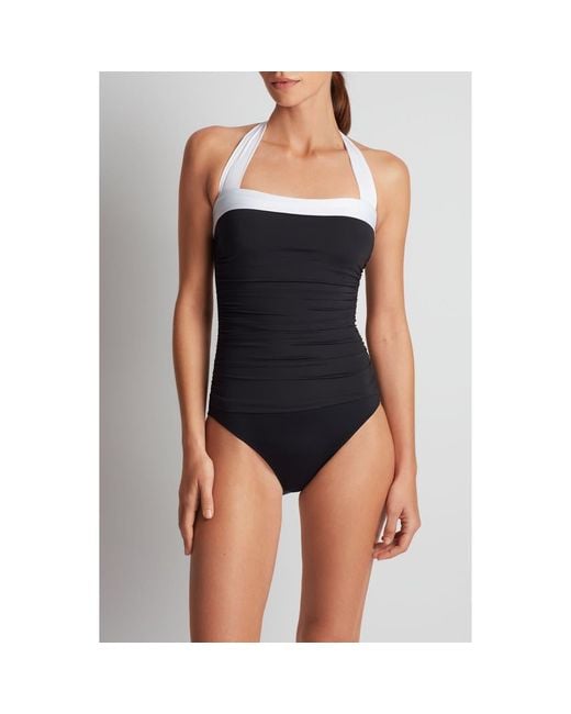 Ralph Lauren Blue Halter One-Piece Swimsuit