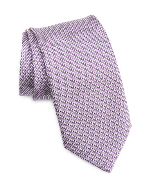 David Donahue Purple Neat Silk Tie for men