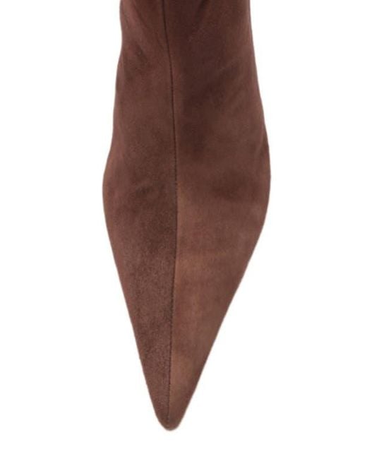 SCHUTZ SHOES Brown Ellen Up Pointed Toe Boot
