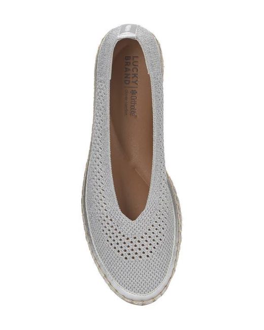 Lucky Brand White Orena Platform Espadrille