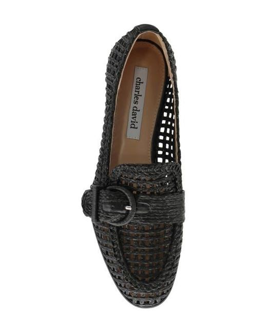 Charles David Black Follies Raffia Loafer