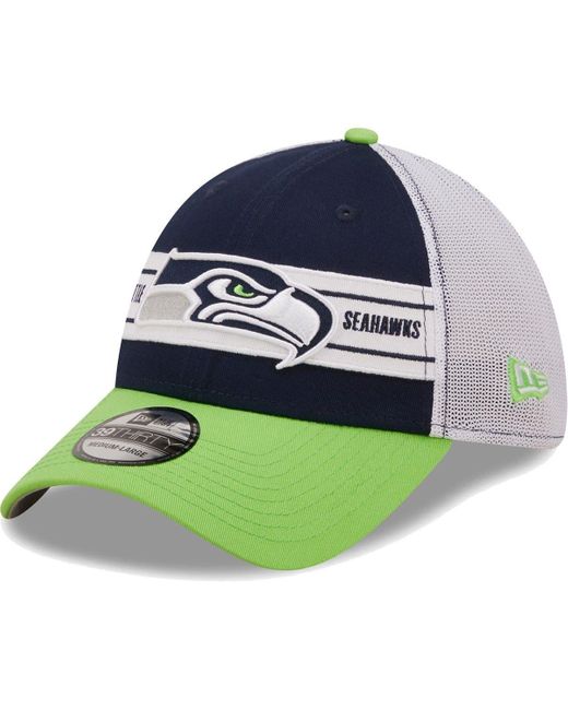KTZ College /neon Green Seattle Seahawks Team Banded 39thirty Flex Hat At  Nordstrom in Navy (Blue) for Men | Lyst