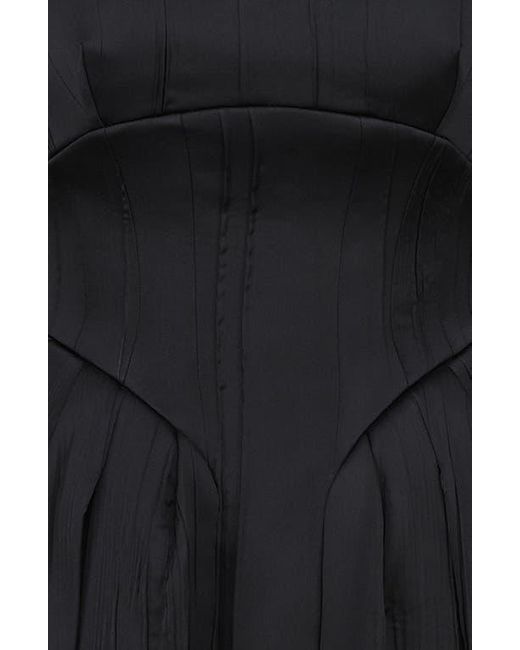 House Of Cb Isabeau Voluminous Fit & Flare Midi Dress in Black | Lyst