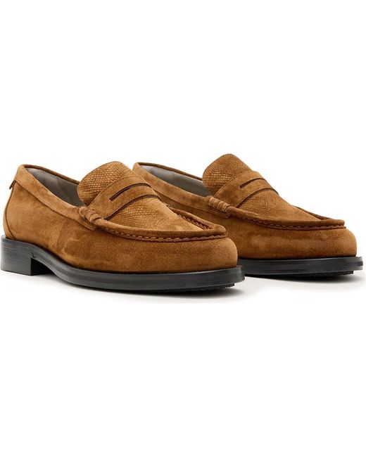 AllSaints Bloom Penny Loafer in Brown for Men | Lyst display picture 2