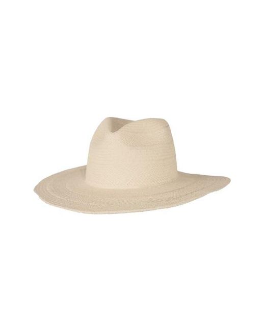 Janessa Leone Natural Capri Straw Panama Hat