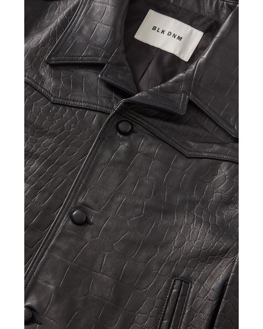 BLK DNM Black Leather Jacket for men