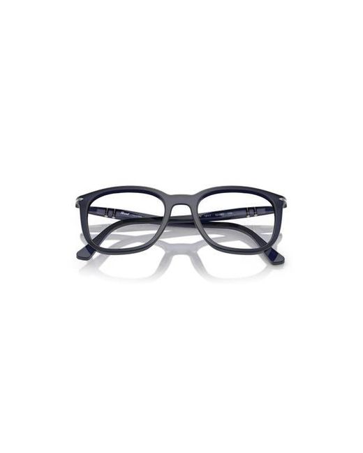 Persol Blue 50Mm Rectangle Optical Glasses