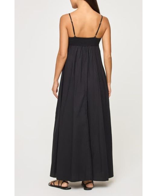 LSPACE Black Raveena Cotton Cover-Up Maxi Dress