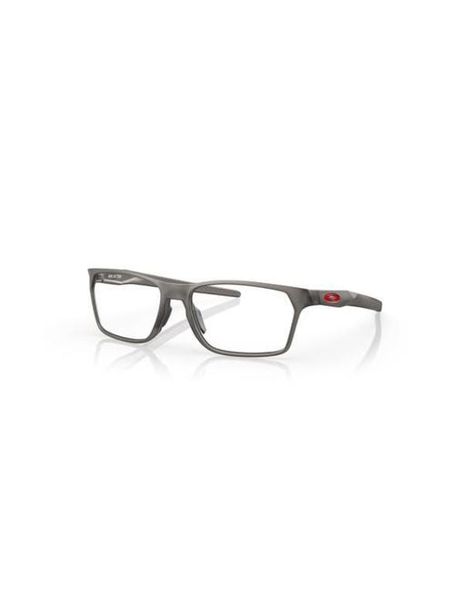 Oakley Gray 55Mm Rectangle Optical Glasses for men
