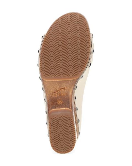 Dansko Multicolor Adeline Platform Wedge Slide Sandal