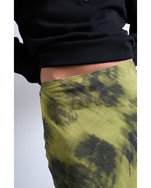 TOPSHOP Black Bias Cut Satin Maxi Skirt