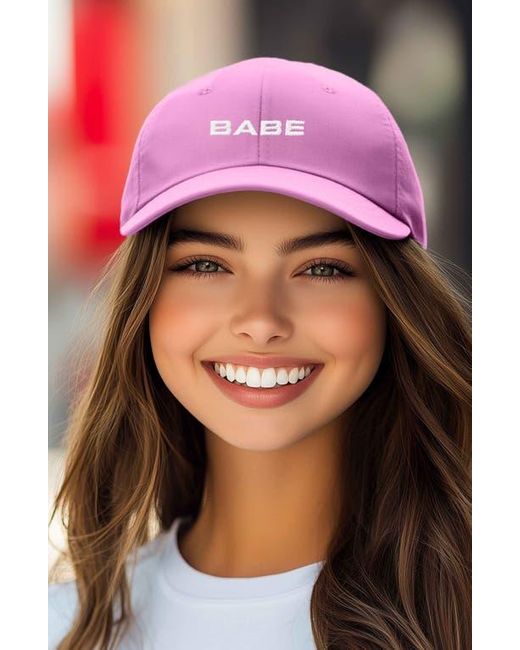 Alix Pink Babe Embroidered Cap