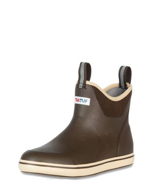 XtraTuf Brown 6-Inch Ankle Deck Boot for men
