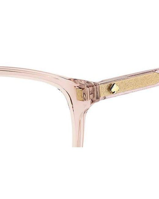 Kate Spade Pink Reilly 55Mm Rectangular Reading Glasses