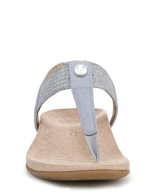 Vionic White Brea T-Strap Sandal