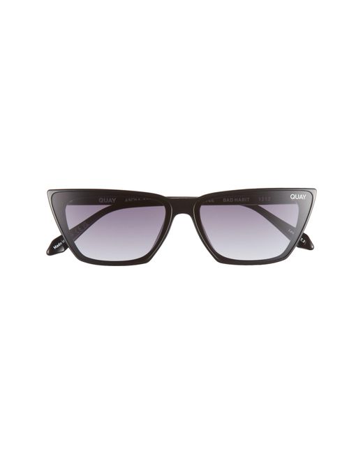 Quay Multicolor Bad Habit 65mm Oversize Cat Eye Sunglasses
