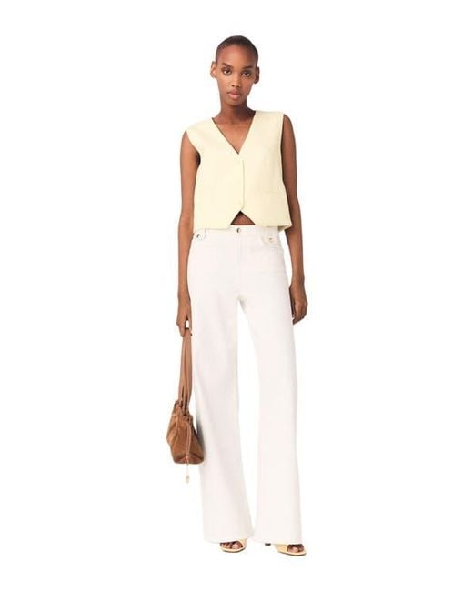 Maje White Tailored Jacket