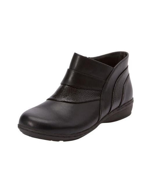 Comfortview Black The Jolene Bootie