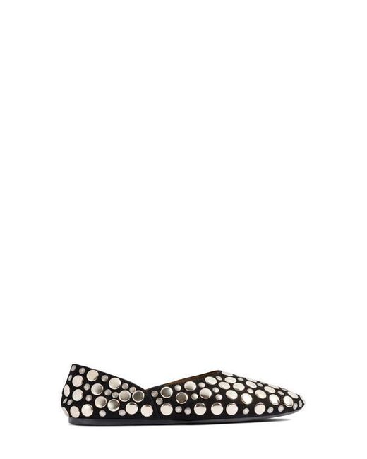 Khaite Black Jane Stud Ballet Flat