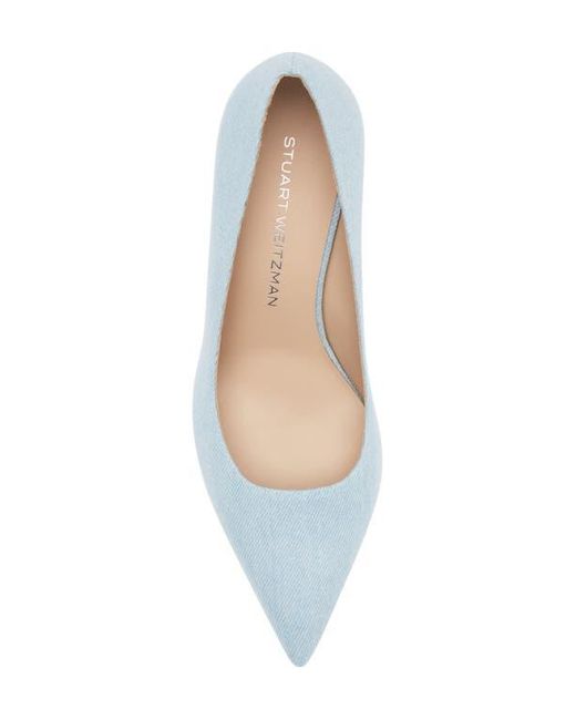 Stuart Weitzman Blue Stuart Power 75 Pump