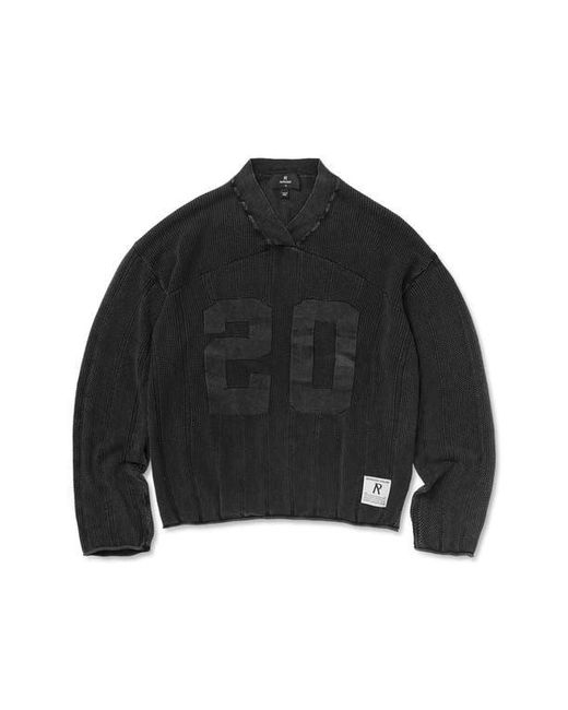 Represent Black Varsity Sweater for men