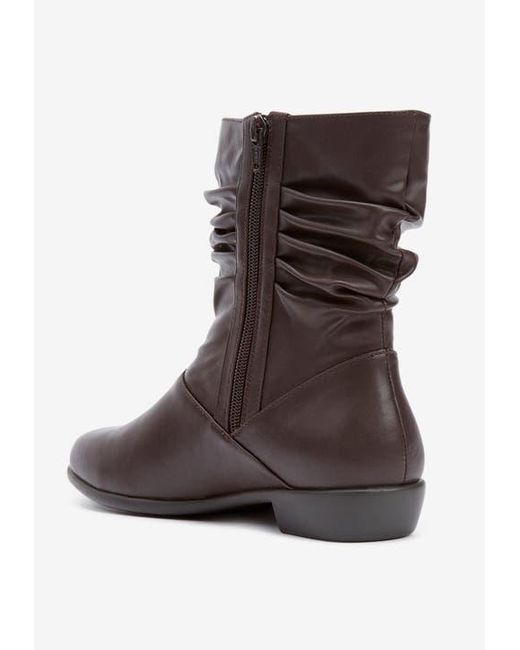 Comfortview Brown Madison Bootie