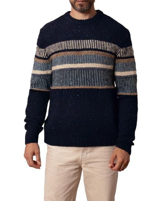 Celtic & Co. Blue Statement Donegal Wool Sweater for men