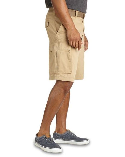 True Nation by DXL Natural Relaxed-Fit Twill Cargo Shorts for men