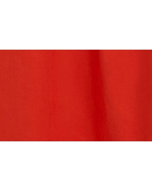 Billabong Red Such A Trip Smocked Bodice Cotton Midi Dress