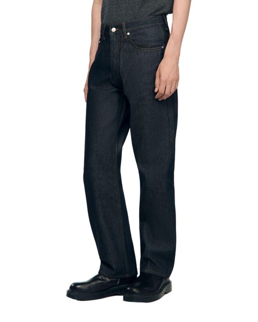 Sandro Blue Regular Jeans for men