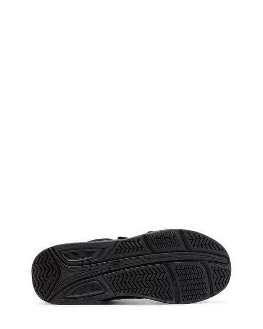 New Balance Black Hook & Loop Leather Sneaker for men