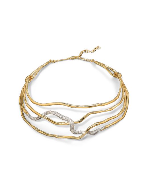 Alexis Bittar Solanales Crystal Choker Necklace in Metallic | Lyst