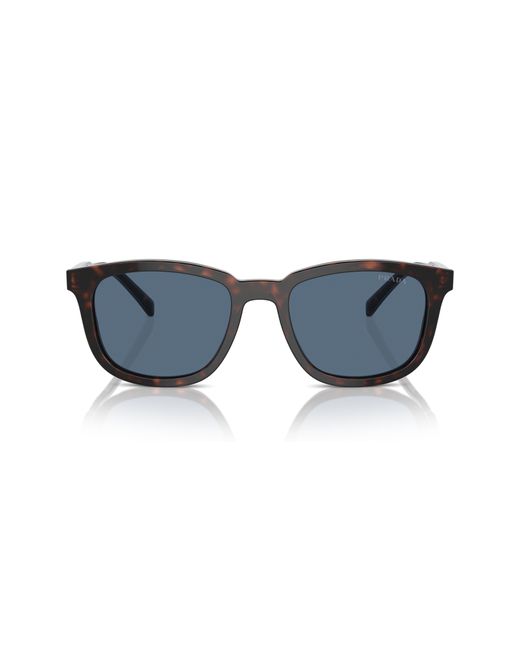 Prada Blue 55mm Pillow Sunglasses for men