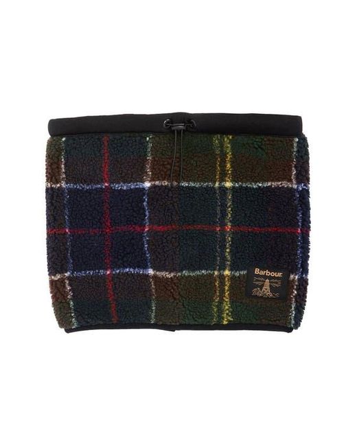 Barbour Black Field Tartan Fleece Snood for men