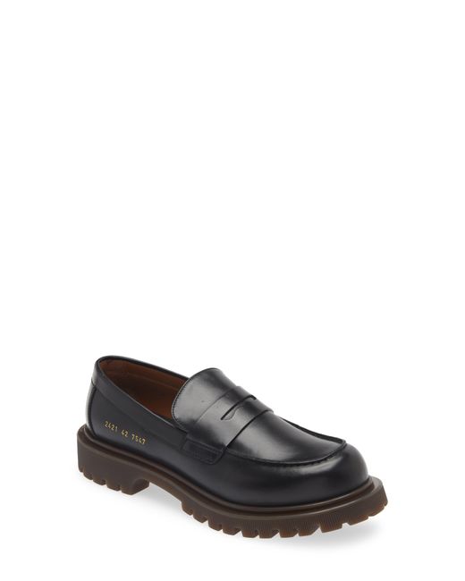 Common Projects Black Lug Sole Penny Loafer for men