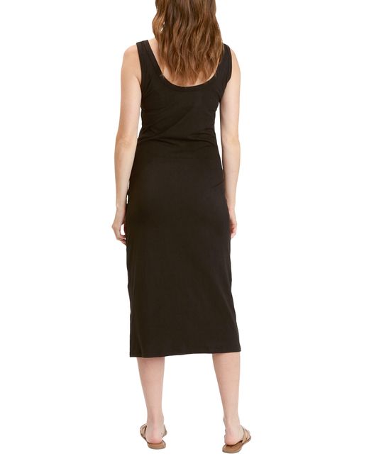 Threads For Thought Black Catelynn Luxe Jersey Tank Midi Dress