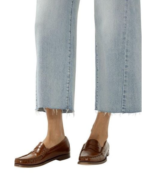 Silver Jeans Co. Blue Suki Curvy Raw Hem Ankle Wide Leg Jeans