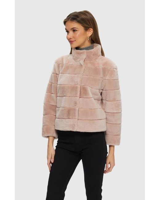 Gorski Natural Shearling Lamb Horizontal Jacket