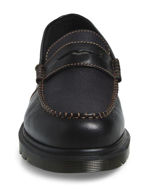 Dr. Martens Black Penton Penny Loafer for men
