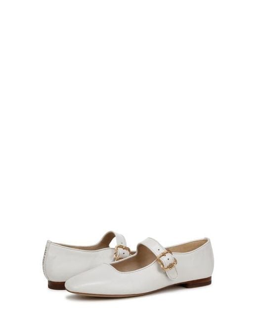 Sam Edelman White Michaela Mary Jane Flat