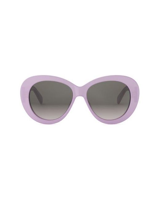 Céline Gray Triomphe 55Mm Gradient Butterfly Sunglasses