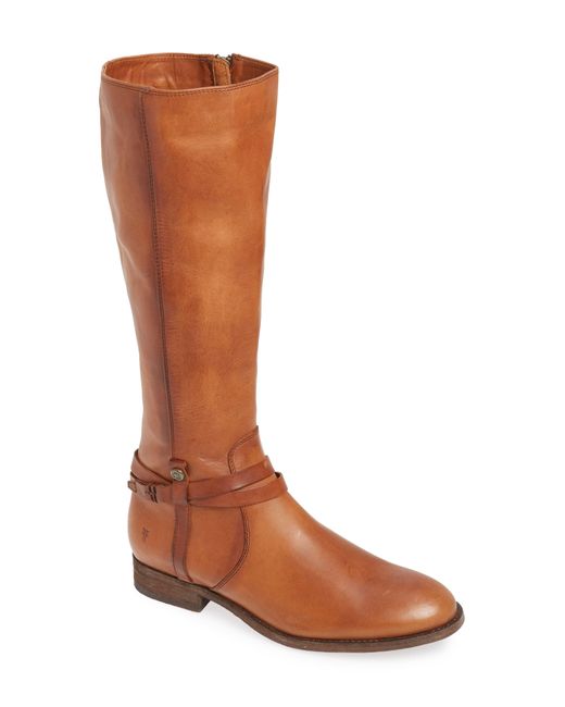 frye melissa belted tall boots