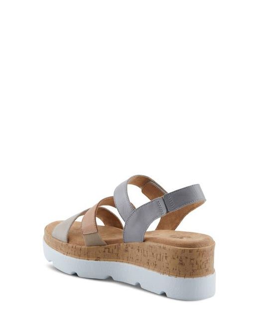 Spring Step Multicolor Acey Wedge Platform Sandal