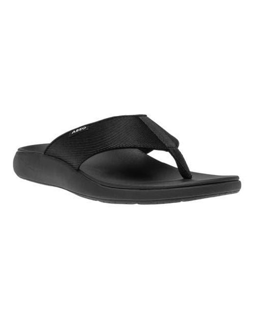ABEO Black Alpha Flip Flop for men
