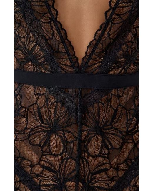 Etam Black Hedonisme Lace Teddy